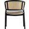 Leisuremod Ervilla Dining Arm Chair with Wicker Back and Leather Seat in Taupe, 2PK EC20TP-L2 - alternate 7