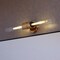 Vaxcel Webster 2 Light LED Gold Brass Contemporary Bathroom Vanity Wall Sconce Fixture Clear Glass W0464 - alternate 1