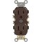 Leviton 15A Brown Commercial Grade 5-15R Duplex Outlet S00-CR15-00S - alternate 2