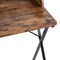 Homeroots 47" Brown and Black Wood and Metal X-Shape Computer Desk 568036 - alternate 6