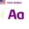 Aacc Self-Adhesive Vinyl Letter: A, Scale: 0.75 in. Color: Purple Font: Anders by, 8PK AACC-Anders-UA-Purple-I0.75x8 - alternate 1
