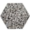 Apollo Tile Amalfi 9x8 in. Black with Amber Pearl flecks Glossy Shell, Terrazzo Hexagon Tile, 5PK APLAQT8803HXBLK - alternate 1