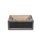 Homeroots Set of Five Black And Brown Solid Wood Crate, 5PK 487720 - alternate 3