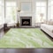 Homeroots 8' X 10' Green And Ivory Abstract Washable Indoor Outdoor Area Rug 582977 - alternate 5