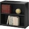 Safco ValueMate Economy Bookcase, 2-Shelf, Black 7170BL - alternate 1
