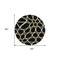 Homeroots 8' Black Ivory And Beige Round Abstract Washable Indoor Outdoor Area Rug 600518 - alternate 4