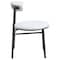Leisuremod Lume Modern Dining Side Chair in Polyester with Black Steel Frame in Grey LC20GR - alternate 8
