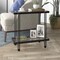 Homeroots 24" Black And Clear Glass End Table With Shelf 544201 - alternate 6