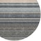 Homeroots 8' Taupe Beige And Pewter Round Striped Washable Indoor Outdoor Area Rug 614847 - alternate 5