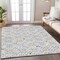 Homeroots 5' X 8' Silver Gray And Gold Floral Washable Indoor Outdoor Area Rug 595986 - alternate 5
