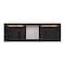 James Martin Vanities Lorelai 72in Double Vanity, Black Onyx w/ 3 CM Parisien Bleu Silestone Top 424-V72-BKO-FPBL - alternate 8