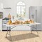 Yssoa 6 FT Portable Folding Table, Heavy Duty Table with Handles, Easy to Clean and Space Saving De 3A88FNTABLFOLD6WHT - alternate 4