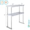 Amgood 12 in. x 30 in.  Stainless Steel Double Deck Over Shelf AMG DOS-1230 - alternate 6