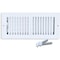 Sierra Grates 4 in. H X 14 in. W 2-Way 45 Degree Louvered, Steel, White Sidewall / Ceiling Register TWC414-WHT - alternate 1