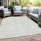 Homeroots 5' X 8' Ivory And Beige Geometric Washable Indoor Outdoor Area Rug 595656 - alternate 5