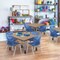 Regency Square Kee Mobile Adjustable Classroom Table W/ 4 Andy Chairs, 48 in W, 48 in L, Noble Oak TB4848NOAPCGY45NV - alternate 5