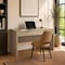 Manhattan Comfort Evelyn 60" Writing Desk in Natural (2-Drawer) DK2083-NA - alternate 5