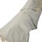 Homeroots 50" X 60" Gray Woven Cotton Herringbone Throw Blanket with Tassels 516564 - alternate 4