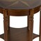 Homeroots 28" Brown Wood Round Coffee Table With Shelf 389907 - alternate 8