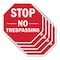 Signmission Stop No Trespassing, 10 inch X 10 inch, Aluminum Metal Signs, 5PK OC-A-5Pack-10-269 - alternate 1