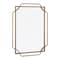 Homeroots 40" Gold Metal Geo Scallop Accent Mirror 574047 - alternate 4