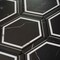 Apollo Tile Aureole 8.66 in. x 9.84 in. Matte Black and White Porcelain Hexagon Wall and Floor Tile (8.07 sq ft/case) - 18 Sheets APLENC88NITA - alternate 7