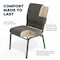 Flash Furniture Advantage Charcoal Gray Church Chair 20.5" Wide PCHT-111 - alternate 8