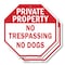Signmission Private Property No Trespassing No, 6 inch X 6 inch, Plastic Sign, 2PK OC-P-2PACK-6-139 - alternate 1