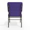 Flash Furniture Fabric Church Chair, Purple XU-CH-60096-PU-BAS-GG - alternate 7
