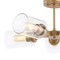 Jonathan Y Jaymes 21.5" 5-Light Farmhouse Industrial Iron Cylinder LED Semi Flush Mount, Brass Gold/Clear JYL9544A - alternate 6