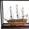 Homeroots 39" Wood Brown Solid Wood H Painted 1797 USS Constitution Large Table Top Display Case Model Boat 401838 - alternate 2