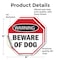 Signmission Warning Beware of Dog, 4 inch X 4 inch, Vinyl Decal, 2PK OC-D-2PACK-4-337 - alternate 3