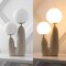 Jonathan Y Oda 17.75" 2-Light Modern Bohemian Resin/Iron/Frosted Glass Danish Cactus LED Table Lamp, Almond/Bras JYL4065C - alternate 4