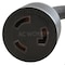 Ac Works SOOW; Cold Weather Extension Cord, 12 AWG, Indoor/Outdoor, 12/3, 1 Outlets, L5-20R, Black, Rubber L520PR-010 - alternate 3
