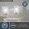 Vaxcel Park Ridge 13 in 2-Light Satin Nickel Bathroom Vanity Fixture, Clear Glass Shade W0526 - alternate 6