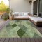 Homeroots 8' X 10' Green Mint Green And Sage Argyle Washable Indoor Outdoor Area Rug 613690 - alternate 4