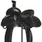 Homeroots 16" Black Metal and Resin Western Horse Saddle Tabletop Sculpture 392469 - alternate 6