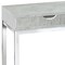 Homeroots 10.25" X 15.75" X 24.5" Grey Finish And Laminated Metal Accent Table 333170 - alternate 3