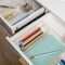 Martha Stewart Kerry Plastic Stackable Office Desk Drawer Organizers with Gold Trim, Various Sizes, Set of 8 BE-PB3371-G-8-CLRGLD-MS - alternate 4