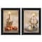 Homeroots Set Of Two Light a Candle Black Framed Print Wall Art, 2PK 405719 - alternate 1