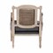 Baxton Studio Clemence French Provincial Grey Fabric Whitewashed Mahogany Wood Armchair 254-13828-ZORO - alternate 7