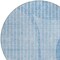 Homeroots 8' Denim Blue And Sky Blue Round Striped Washable Indoor Outdoor Area Rug 583066 - alternate 6