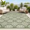 Jonathan Y Amora Traditional Mediterranean Tile Design Green/Cream 5 ft. x 8 ft. Indoor/Outdoor Area Rug TSN206D-5 - alternate 1