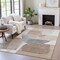 Homeroots 3' X 5' Brown And Gray Abstract Washable Indoor Outdoor Area Rug 632167 - alternate 4