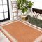 Jonathan Y Lucia Classic Diamond Border Orange/Cream 3 ft. x 5 ft. Indoor/Outdoor Area Rug SMB207E-3 - alternate 5