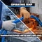 Kable Kontrol Convoluted Split Wire Loom Tubing - 1" Inside Diameter - 10' Length - Blue WL905-10-BLUE - alternate 3