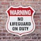 Signmission Pool Safety Shield Sign Warning No Lifeg, 6 Inch X 6 Inch, Plastic Sign SHI-P-6-431 - alternate 4