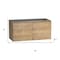 Homeroots 36" Oak Wood Freestanding Bathroom Vanity With White Sink And Two Drawers 627431 - alternate 4