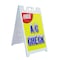 Signmission Free Ac Check, A-Frame & 2 Decals Installed, Heavy-Duty Plastic Frame SBHD-D-2436-Free Ac Check - alternate 1