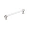 Amerock Glacio 8 inch 203mm Center-to-Center Clear/Polished Nickel Cabinet Pull BP36661CPN - alternate 1